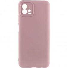 Чохол TPU GETMAN Liquid Silk Full Camera для Motorola Moto G72 Рожевий / Pink Sand
