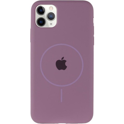 Чохол Silicone Case Full Protective (AA) with MagSafe для Apple iPhone 11 Pro Max (6.5") Ліловий / Lilac Pride