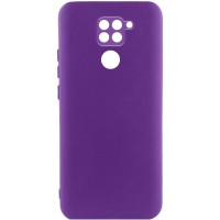 Чохол TPU GETMAN Liquid Silk Full Camera для Xiaomi Redmi Note 9 / Redmi 10X Фіолетовий / Purple