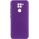Чохол TPU GETMAN Liquid Silk Full Camera для Xiaomi Redmi Note 9 / Redmi 10X Фіолетовий / Purple