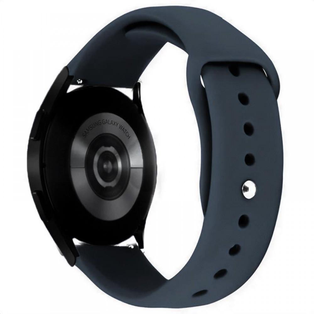 Силіконовий ремінець Sport для Smart Watch 22mm Сірий / Dark Gray