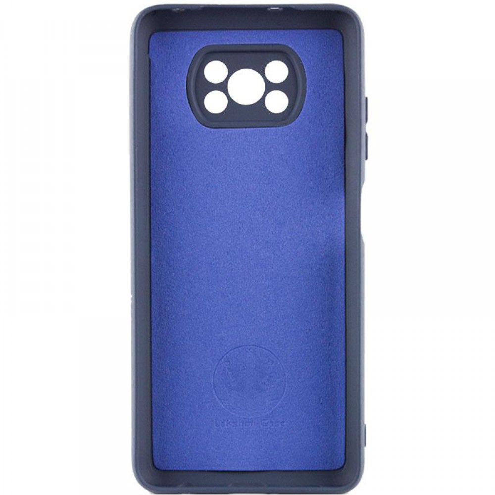 Чохол Silicone Cover Ummi Lakshmi Full Camera (AA) для Xiaomi Poco X3 NFC / Poco X3 Pro Синій / Midnight Blue