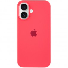 Чохол Silicone Case Full Protective (AA) для Apple iPhone 16 Plus (6.7") Кавуновий / Watermelon red