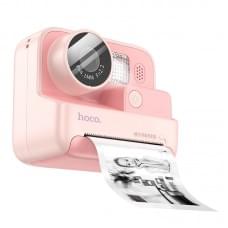 Дитяча фотокамера з моментальним друком Hoco DV200 Dual lens Pink