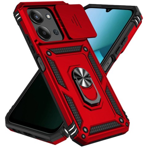 Чохол Ummi Camshield Serge Ring для Xiaomi Redmi 15C (Global) / Poco C85 (Global) Червоний / Red