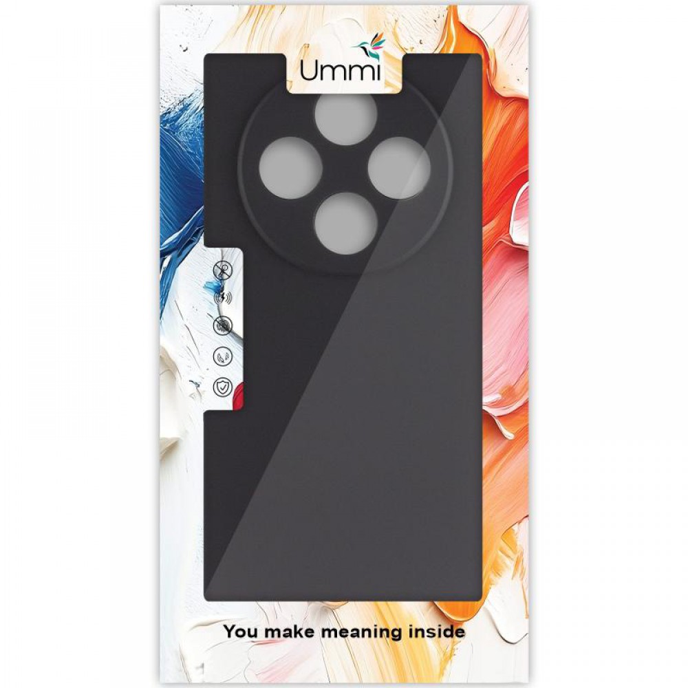 Чохол Silicone Cover Ummi Lakshmi Full Camera (AA) для Xiaomi Redmi 14C / Poco C75 Чорний / Black