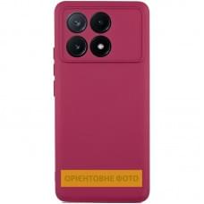 Чохол TPU GETMAN Liquid Silk Full Camera для Xiaomi Poco X6 / Note 13 Pro 5G Бордовий / Marsala