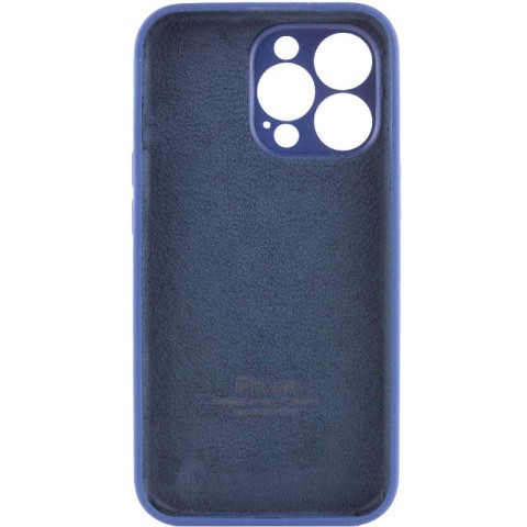 Чохол Silicone Case Full Camera Protective (AA) для Apple iPhone 13 Pro Max (6.7") Синій / Deep navy
