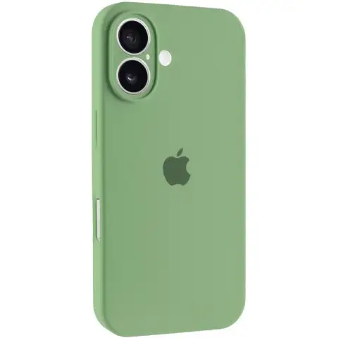 Чохол Silicone Case Full Camera Protective (AA) для Apple iPhone 16 (6.1") М'ятний / Mint