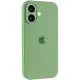 Чохол Silicone Case Full Camera Protective (AA) для Apple iPhone 16 (6.1") М'ятний / Mint