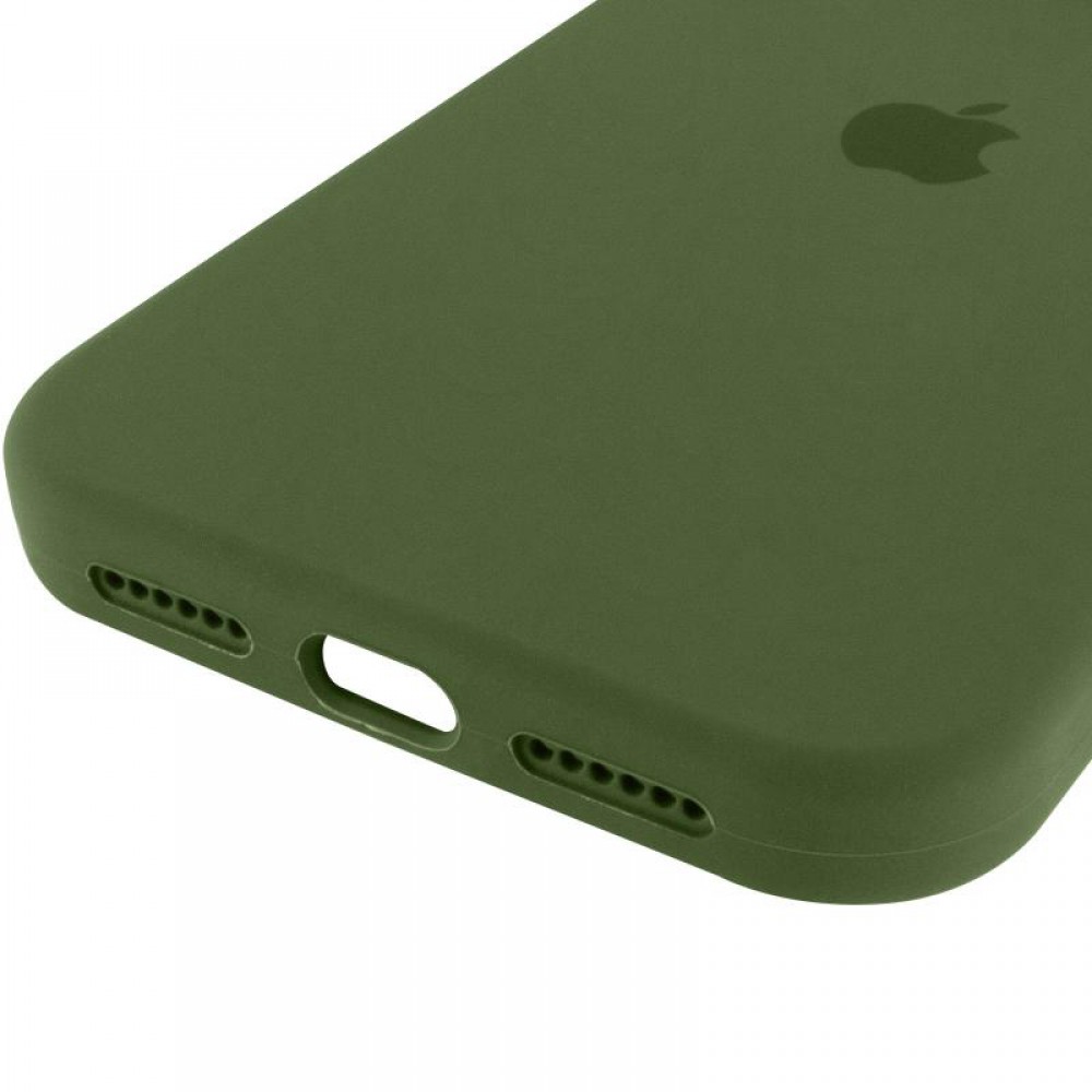 Чохол Silicone Case Full Protective (AA) для Apple iPhone 17 Pro (6.3") Зелений / Dark Olive