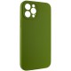 Чохол Silicone Case Full Camera Protective (AA) NO LOGO для Apple iPhone 12 Pro Max (6.7") Зелений / Dark Olive