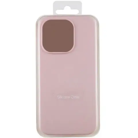 Чохол Silicone Case Full Protective (AA) NO LOGO для Apple iPhone 15 Pro (6.1") Рожевий / Chalk Pink