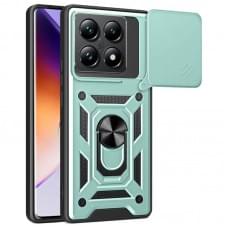 Чохол Ummi Camshield Serge Ring для Xiaomi 14T Pro Зелений