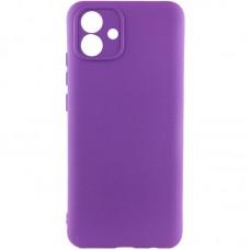 Чохол TPU GETMAN Liquid Silk Full Camera для Samsung Galaxy A05 Фіолетовий / Purple
