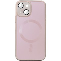 Чохол TPU+Glass Sapphire Midnight with MagSafe для Apple iPhone 15 Plus (6.7") Рожевий / Pink Sand