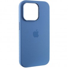 Чохол Silicone Case Metal Buttons (AA) для Apple iPhone 14 Pro (6.1") Синій / Blue Jay