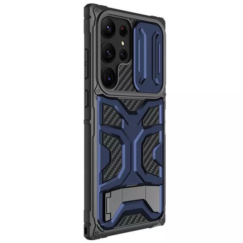 TPU+PC чохол Nillkin CamShield Adventurer Pro (шторка на камеру) для Samsung Galaxy S23 Ultra Interstellar Blue