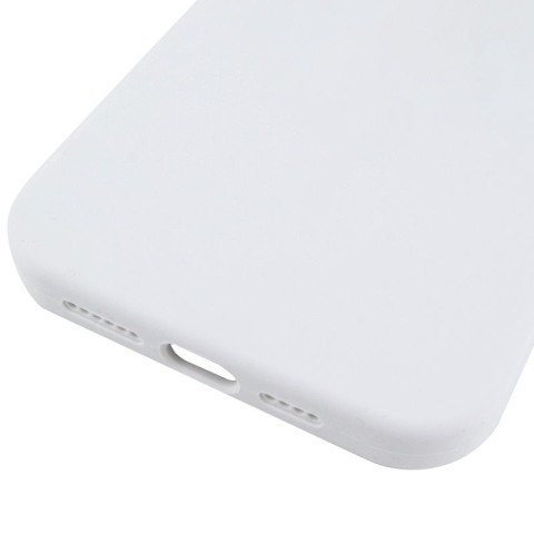 Чохол Silicone Case (AA) Logo with MagSafe для Apple iPhone 14 Pro Max (6.7") Білий / White