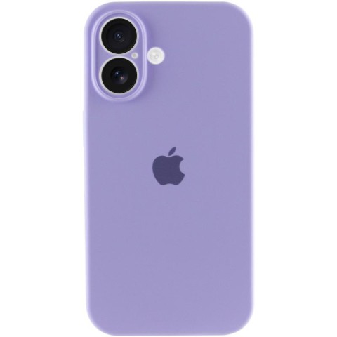 Чохол Silicone Case Full Camera Protective (AA) для Apple iPhone 16 (6.1") Бузковий / Dasheen