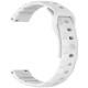 Силіконовий ремінець Defense для Smart Watch 20mm White