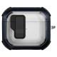 Футляр протиударний Locking Button для навушників Airpods 3 Blue