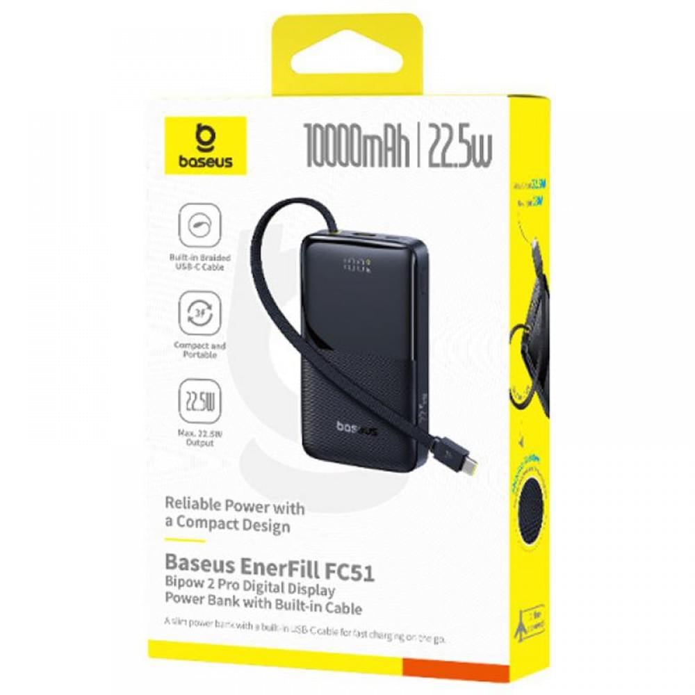 Портативний ЗП Power Bank Baseus EnerFill Bipow2 Pro 22.5W 10000 mAh (E0027601) Black