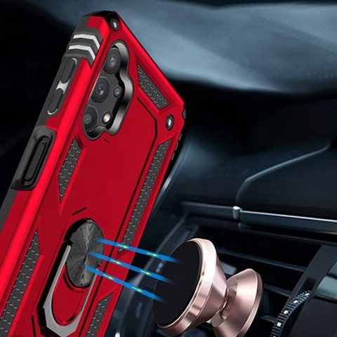 Ударостійкий чохол Serge Ring for Magnet для Samsung Galaxy A13 4G Червоний