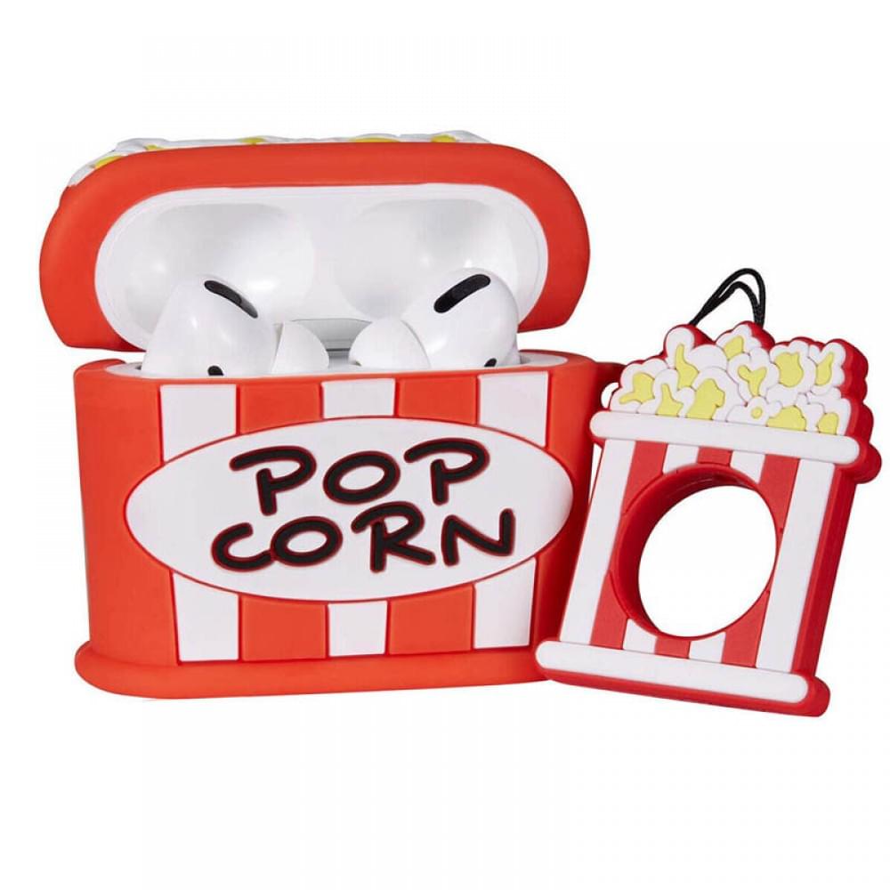 Силіконовий футляр Food для навушників AirPods 3 + кільце Поп-корн