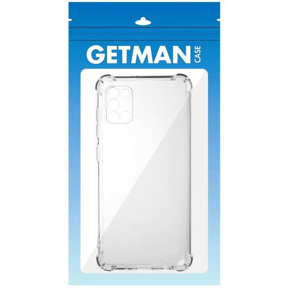 TPU чохол GETMAN Ease logo посилені кути Full Camera для Samsung Galaxy A31 Безбарвний (прозорий)