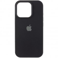 Чохол Silicone Case (AA) Logo with MagSafe для Apple iPhone 15 Pro (6.1") Чорний / Black