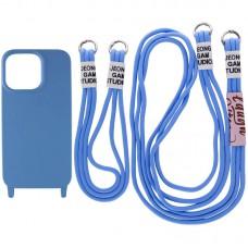 Чохол TPU two straps California для Apple iPhone 12 Pro / 12 (6.1") Синій / Cosmos blue