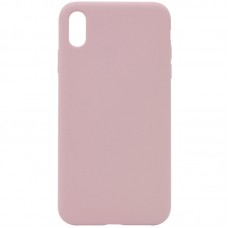 Чохол Silicone Case Full Protective (AA) NO LOGO для Apple iPhone X / XS (5.8") Рожевий / Pink Sand