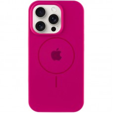 Чохол Silicone Case Full Protective (AA) with MagSafe для Apple iPhone 14 Pro Max (6.7") Малиновий / Dragon Fruit