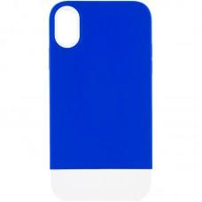 Чохол TPU+PC Bichromatic для Apple iPhone XR (6.1") Navy Blue / White