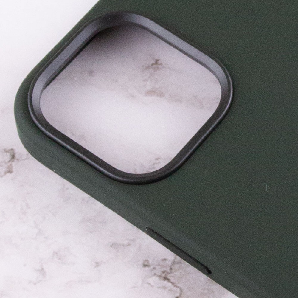 Чохол Silicone case (AAA) with Magsafe and Animation для Apple iPhone 12 Pro Max (6.7") Зелений / Cyprus Green