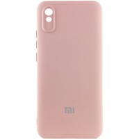 Чохол Silicone Cover Lakshmi Full Camera (AAA) with Logo для Xiaomi Redmi 9A Рожевий / Pink Sand