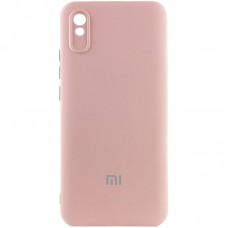 Чохол Silicone Cover Lakshmi Full Camera (AAA) with Logo для Xiaomi Redmi 9A Рожевий / Pink Sand