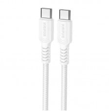 Дата кабель Borofone BX116 Certain Type-C to Type-C 60W (1m) White