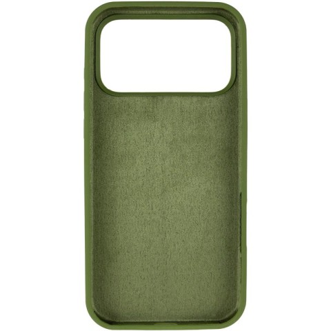Чохол Silicone Case Full Protective (AA) для Apple iPhone 17 Pro (6.3") Зелений / Dark Olive