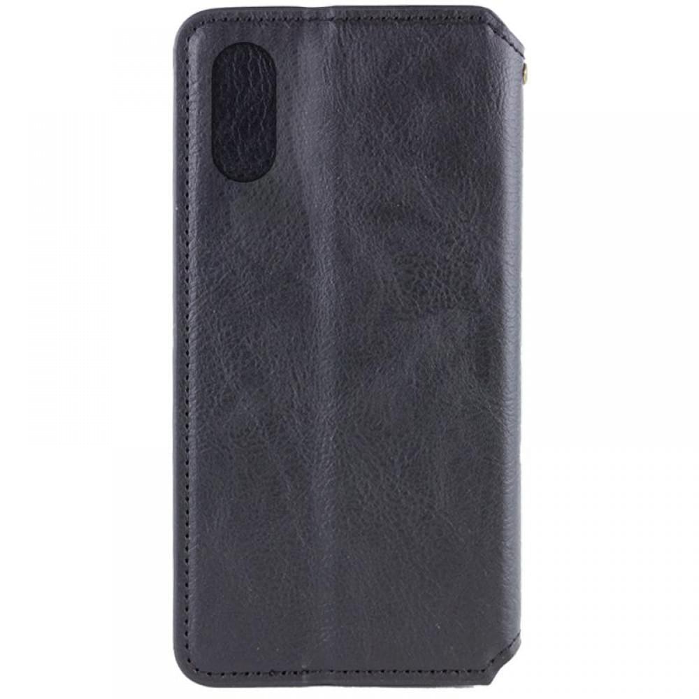 Шкіряний чохол-книжка GETMAN Cubic (PU) для Apple iPhone X / XS (5.8") Чорний