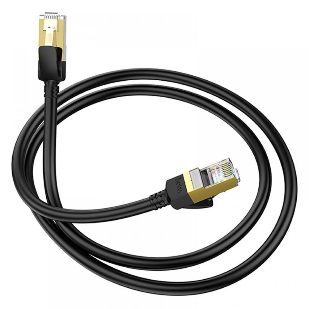Дата кабель Hoco US02 Level pure copper gigabit ethernet (1m) Black