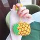 Силіконовий футляр Smile Fruits series для навушників AirPods 1/2 + кільце Pineapple