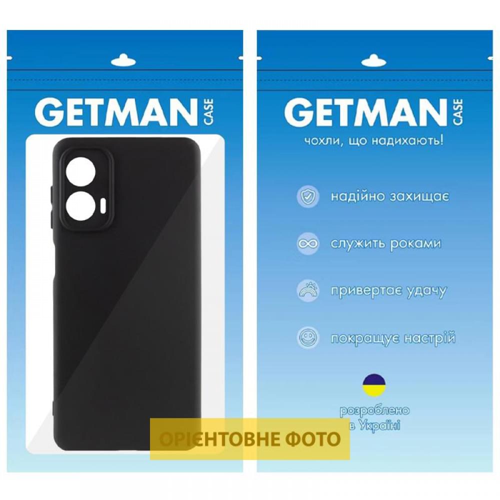 Чохол TPU GETMAN Liquid Silk Full Camera для Motorola Moto G24 Чорний / Black