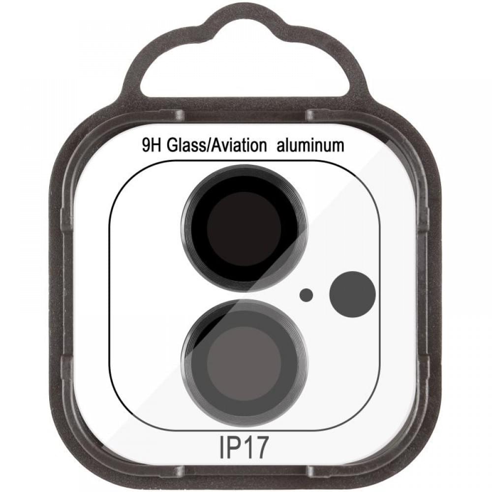 Захисне скло Metal Classic на камеру (у упак.) для Apple iPhone 17 (6.3") Чорний / Black