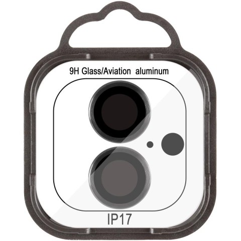 Захисне скло Metal Classic на камеру (у упак.) для Apple iPhone 17 (6.3") Чорний / Black