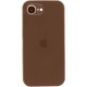 Чохол Silicone Case Full Camera Protective (AA) для Apple iPhone 16e (6.1") Коричневий / Brown