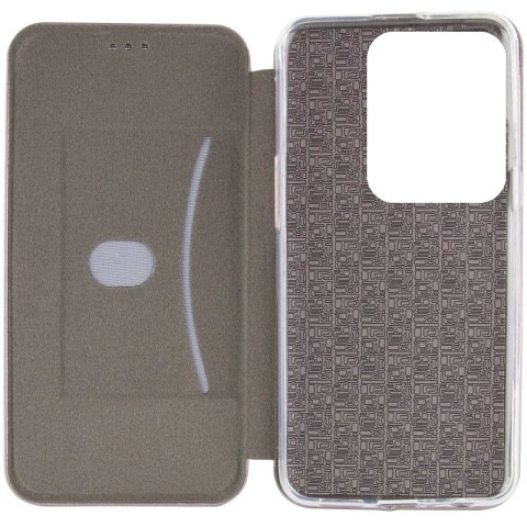 Шкіряний чохол-книжка Classy для Xiaomi Redmi Note 13 4G Сірий