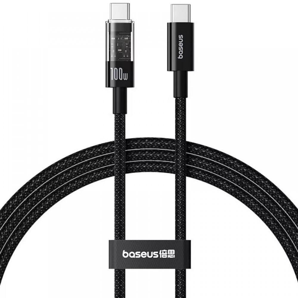 Дата кабель Baseus Gem Fast Charging Type-C to Type-C 100W (2m) (P10373000111-01) Cluster Black