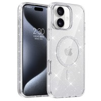 Чохол TPU Eclipse Sparkle (MagFit) для Apple iPhone 16 (6.1") Clear